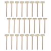 24 Pieces Mini Wooden Hammers Natural Wood Mallets Gavel Toy for Kids view 1