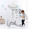 Costzon Kids Basketball Hoop, Toddler Sports Activity Center with 5 Adjustable Height Levels, Basketball Soccer Golf Game Set, Indoor Outdoor Basketball Hoop Set Best Gift for Baby Infant view 2