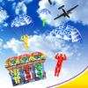 JA-RU Parachute Toys for Kids (3 Pack) Assorted Colors Parachute Men Toy Figures, Outdoor Throwing Toys, Party Favors for Boys, Classroom Prizes, & Goodie Bag Stuffers. 2306-3s view 3
