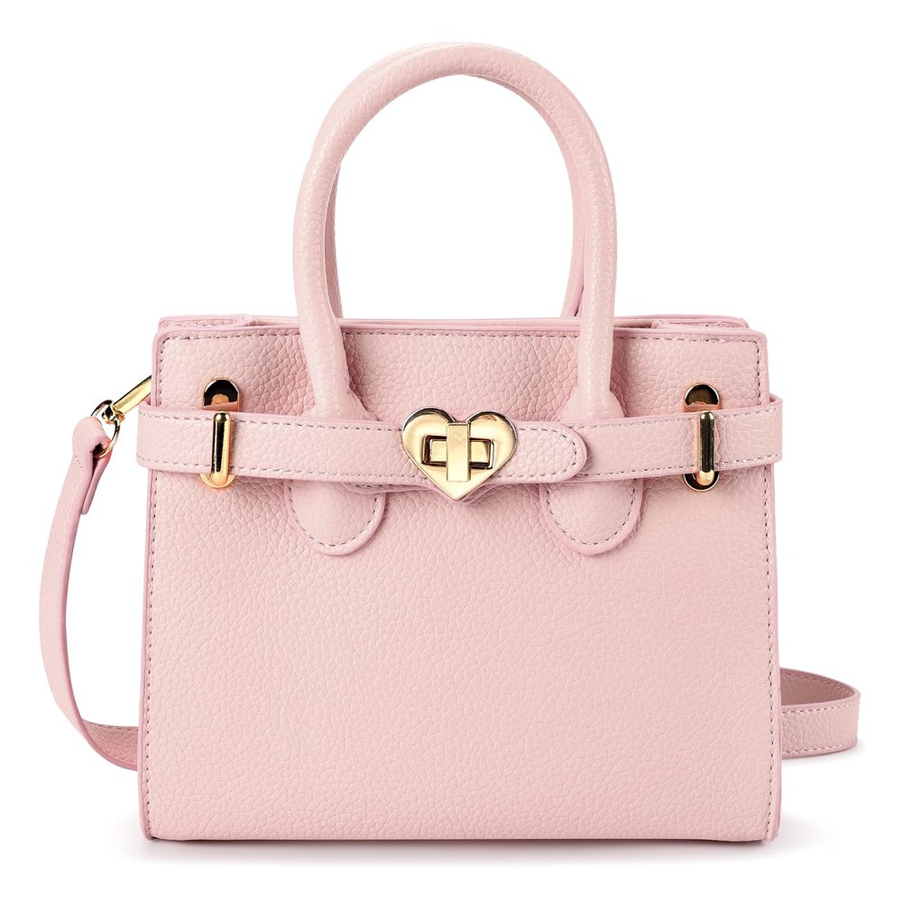 mibasies Kids Purse for Little Girls Gift Toddler Crossbody Handbags(Pink)