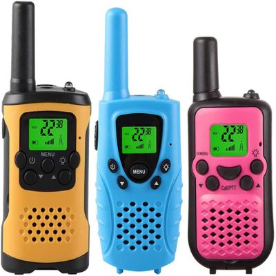 inYYTer 3 Pack New Walkie Talkies for Kids, 4KMs Long Range Kids Walkie Talkies 2 Way Radio Walky Talky, Best Gift for Age 3-12 Boys and Girls Yellow