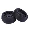 Alinory RC Car Tyre, RC Car Wheel Tire, Universal 1/10 RC Car Wheels Crawler Vehicle Tyres for RC Climbing Car RC Crawler Car 1/10 RC Car Romote Control Vehicle(Black) view 2