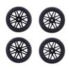 Alinory RC Car Tyre, RC Car Wheel Tire, Universal 1/10 RC Car Wheels Crawler Vehicle Tyres for RC Climbing Car RC Crawler Car 1/10 RC Car Romote Control Vehicle(Black) view 4