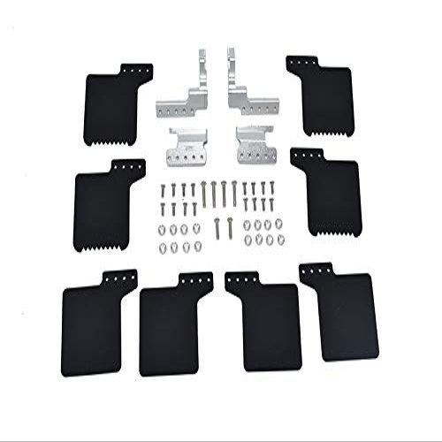 GPM AXIAL SCX10 III Wrangler AXI03007/Gladiator AXi03006 Scale Accessories: MUD Flap for SCX0 III Jeep -50PC Set (Silver)