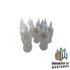 12 Pcs Fillable Bottles for Girl & Boy Baby Shower Favors White Party Decorations view 2