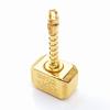 Fidget Chain Hammer Spinners Metal with Star Fidget Finger Spinner Toy, Anxiety Toy Focus Copper Brass Fidget Toys Fingertip Gyro Stress Relief Gifts for Kids Adults(Golden) view 2