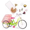 Our Generation Delivery Bike with Play Food for 18" Dolls view 2