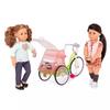 Our Generation Delivery Bike with Play Food for 18" Dolls view 3