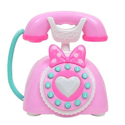 Simhoa Educational Games Electronic Phone Toy Vintage Children's Birthday Gift, Pink, as described