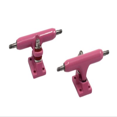 34mm Prodigy Gen2 Pro Fingerboard Trucks - Pro Style Base and Hanger with Custom Pivot Tuning and Pro Duro Bubble Bushings - Pink Colorway