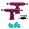 34mm Prodigy Gen2 Pro Fingerboard Trucks - Pro Style Base and Hanger with Custom Pivot Tuning and Pro Duro Bubble Bushings - Pink Colorway view 2