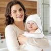 2 Pack Baby Bath Towel - Rayon Made from Bamboo, Ultra Soft Hooded Towels for Babies,Toddler,Infant - Newborn Essential -Perfect Baby Registry Gifts for Boy Girl - Pink and White view 4
