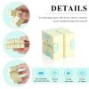 Skylety Cube Anxiety Relief Toy Hand Held Magic Sensory Stress Cube Toy for Adults Relieve Stress Christmas Party Favors(4 Pcs,Fresh) view 3