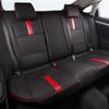 Custom Full Set Seat Covers for Sunny 5-seat Second-Row seat Divided Leather Car Seat Cushion Protector Black-Red view 3