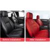 Custom Full Set Seat Covers for FJ Cruiser 2010 5-seat Leather Car Seat Cushion Protector Red view 4