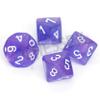 Chessex Borealis Purple/White Luminary Set of Ten d10s (27377) view 2