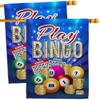 Play Bingo House Flags 2 pcs Pack Interests Game Bunco Night Dice Poker Hobbies Leisure Activity Small Decorative Gift Yard Banner Double-Sided Made In USA 28 X 40 view 1