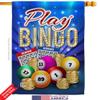 Play Bingo House Flags 2 pcs Pack Interests Game Bunco Night Dice Poker Hobbies Leisure Activity Small Decorative Gift Yard Banner Double-Sided Made In USA 28 X 40 view 2