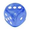 Chessex Borealis 16mm d6 Sky Blue/White Luminary Dice Block (12 dice) (27786) view 1