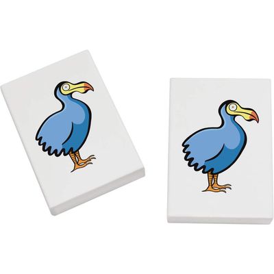 Azeeda 2 x 45mm 'Dodo' Erasers/Rubbers (ER00025081)
