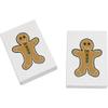 Azeeda 2 x 45mm 'Gingerbread Man' Erasers/Rubbers (ER00024964) view 1
