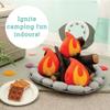 MindWare Oh So Fun Plush Campfire Set, Pretend Camping Playset with Soft Fire Pit and SMores Accessories for Imaginative Indoor Play, Kids Ages 3+, Pretend Play Gift for Kids view 4