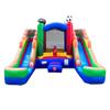 Crossover Sports Double Water Slide Bounce House Combo, 16.5 x 15 x 11 Foot, PVC Vinyl Inflatable Bouncy House for Kids, Wet or Dry Slides, with Stakes, Storage Bag and 1 HP Blower view 1