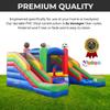 Crossover Sports Double Water Slide Bounce House Combo, 16.5 x 15 x 11 Foot, PVC Vinyl Inflatable Bouncy House for Kids, Wet or Dry Slides, with Stakes, Storage Bag and 1 HP Blower view 3