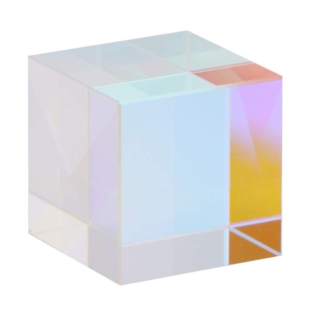 Oumefar High Presision Cube Optical Glass Prism Six-Sided K9 Glass for Decoration for Photography for Indoor Outdoor(1.5 * 1.5 * 1.5cm)