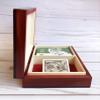John Deere Vintage Collectible Licensed Playing Card Wooden Box with Playing Cards Gift Set - Unique Masterpiece Made in Poland view 4