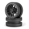 4Pcs 1.9 Inch Aluminum Metal Beadlock Wheel Rims for 1/10 RC Axial SCX10 CC01 (Black) view 4