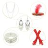 1920's Sequins Flapper Dress Children's Day Gift Party Halloween Costumes for Girls Accessories Set (Small, Style 4 Hot Pink) view 2