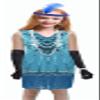 1920's Sequins Flapper Dress Children's Day Gift Party Halloween Costumes for Girls Accessories Set (Large, Style 4 Baby Blue) view 1