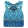 1920's Sequins Flapper Dress Children's Day Gift Party Halloween Costumes for Girls Accessories Set (Large, Style 4 Baby Blue) view 3
