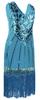 1920's Sequins Flapper Dress Children's Day Gift Party Halloween Costumes for Girls Accessories Set (Medium, Style 4 Baby Blue) view 4