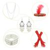 1920's Sequins Flapper Dress Children's Day Gift Party Halloween Costumes for Girls Accessories Set (X-Large, Style 4 Hot Pink) view 2