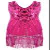 1920's Sequins Flapper Dress Children's Day Gift Party Halloween Costumes for Girls Accessories Set (X-Large, Style 4 Hot Pink) view 3