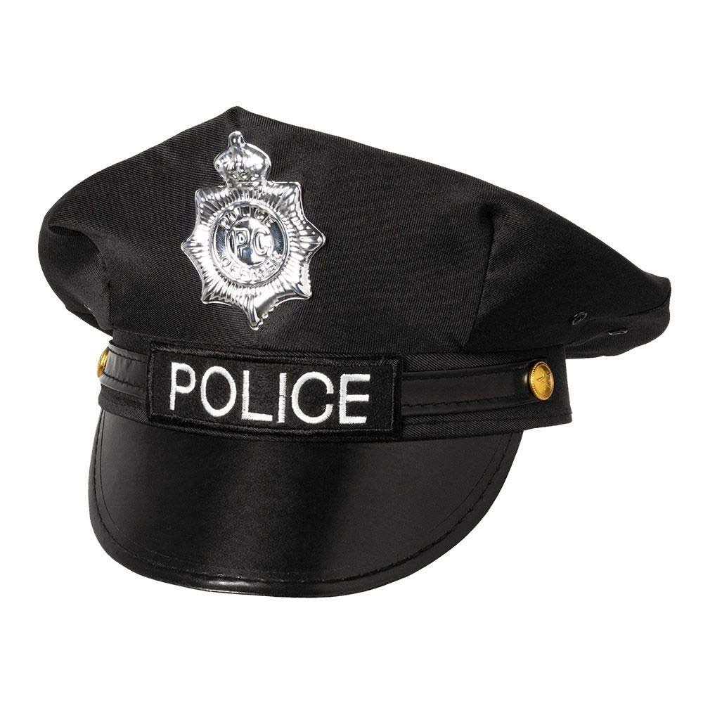 Boland Cap 59 33011 Hat Black Officer, Police, Professional, Accessory, Theme Party, Carnival