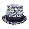 Boland 10235858 Pearl+partyglasses 54565 Desert Dream Hat with Glasses, Silver, Cylinder, Sequins, Theme Party, Carnival view 2