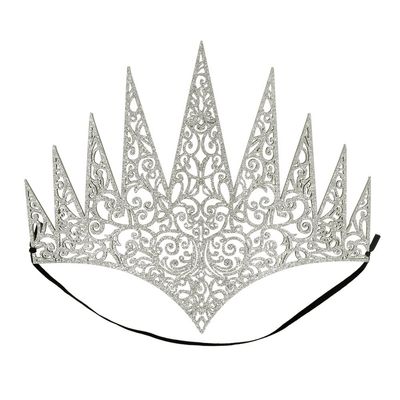 Boland 44087 - Queen Crown with Elastic Band, Tiara, Accessory, Ice Princess, Princess, Theme Party, Carnival