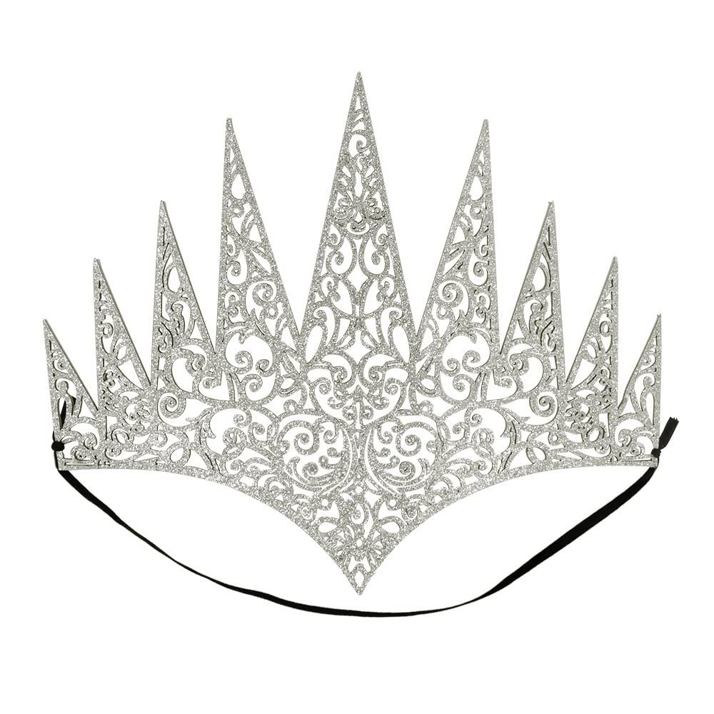 Boland 44087 - Queen Crown with Elastic Band, Tiara, Accessory, Ice Princess, Princess, Theme Party, Carnival
