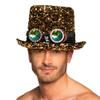 Boland 10235857 Gold 54564 Desert Dream Hat with Glasses, Cylinder, Sequins, Theme Party, Carnival view 1