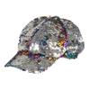 Boland 33004 Rainbow Switch Hat Reversible Sequins Rainbow/Silver Accessory Headpiece Cap Theme Party Carnival view 4