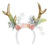 Boland 50027  Headband Reindeer with Flowers, Deer, Fawn, Accessory, Theme Party, Carnival view 1
