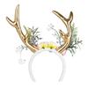 Boland 50027  Headband Reindeer with Flowers, Deer, Fawn, Accessory, Theme Party, Carnival view 4