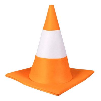 Boland 59 33007 Hat, Headpiece, Traffic Cones, Theme Party, Carnival, Orange White