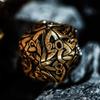 Endless Order Dice (Antique Gold) D20 Dice with Celtic Knots Solid Metal Extra Large Extra Heavy for DND DnD5e TTRPG Tabletop RPG Polyhedral Dice Artificer Monk Dice Mage Dice Paladin Dice view 2