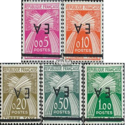 Algeria P54K-P58K (Complete.Issue.) Upside Print unmounted Mint/Never hinged ** MNH 1962 Postage Stamps (Stamps for Collectors)