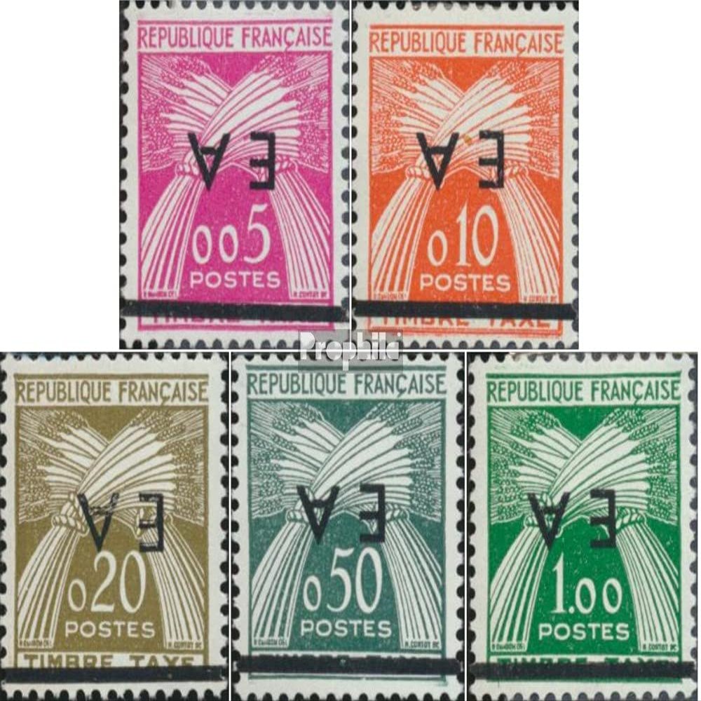 Algeria P54K-P58K (Complete.Issue.) Upside Print unmounted Mint/Never hinged ** MNH 1962 Postage Stamps (Stamps for Collectors)