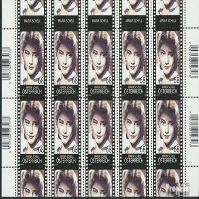 Austria 3209Klb Sheetlet (Complete.Issue.) unmounted Mint/Never hinged ** MNH 2015 Maria Schell (Stamps for Collectors) Celebrities/Film/Theater/Radio